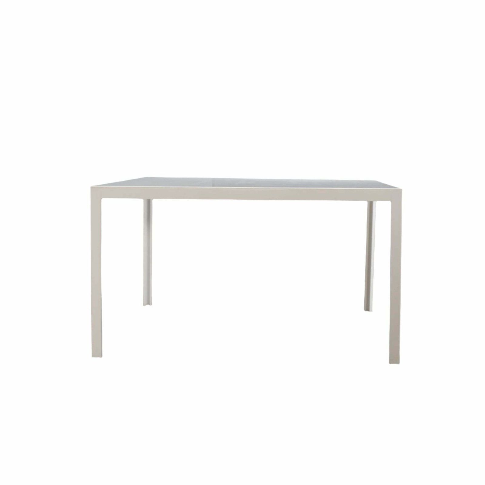 Porro Fractal Square Table In White Corian