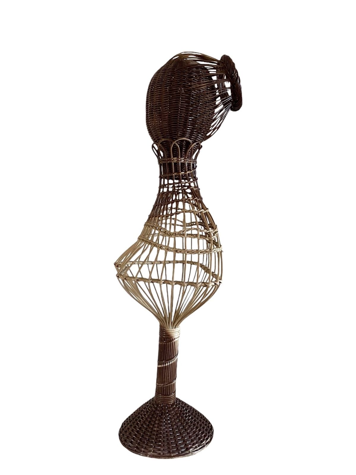 Mid Century Wicker Mannequin, Posa Italy 1950s photo furniture