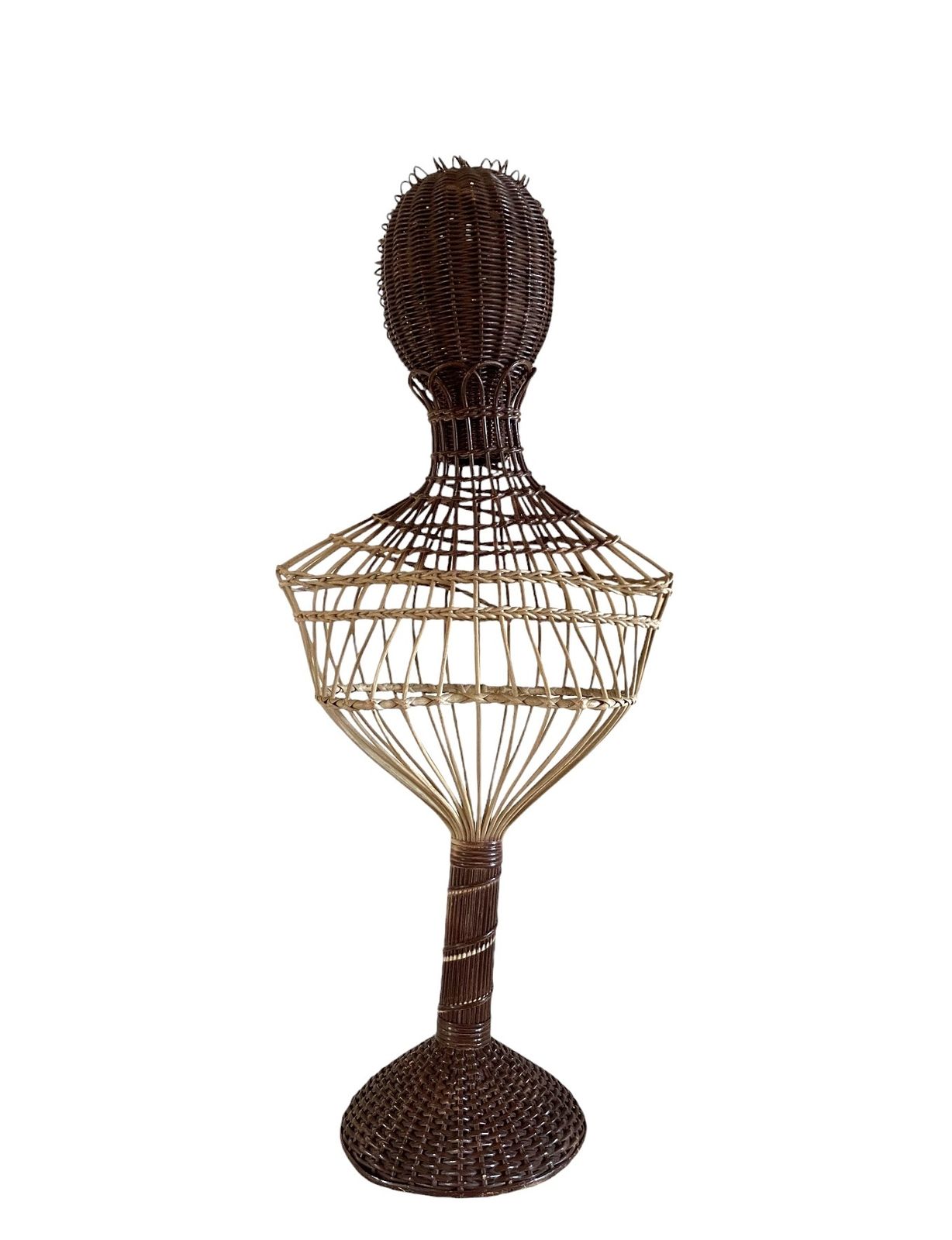 Mid Century Wicker Mannequin, Posa Italy 1950s photo buy