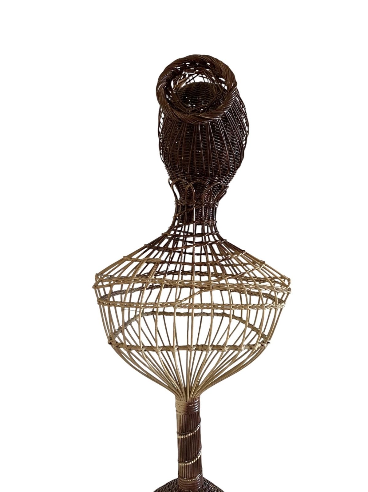 photo furniture Mid Century Wicker Mannequin, Posa Italy 1950s