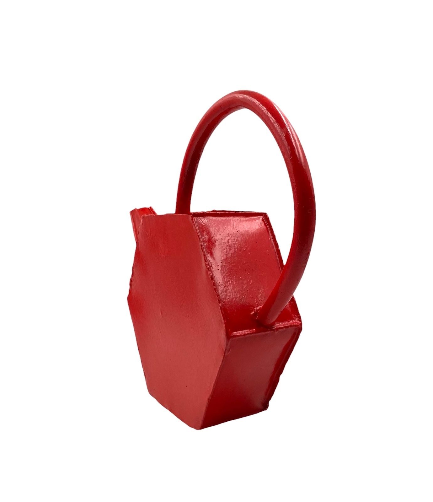 photo for sale Modernist Red Watering Can, France 1940s