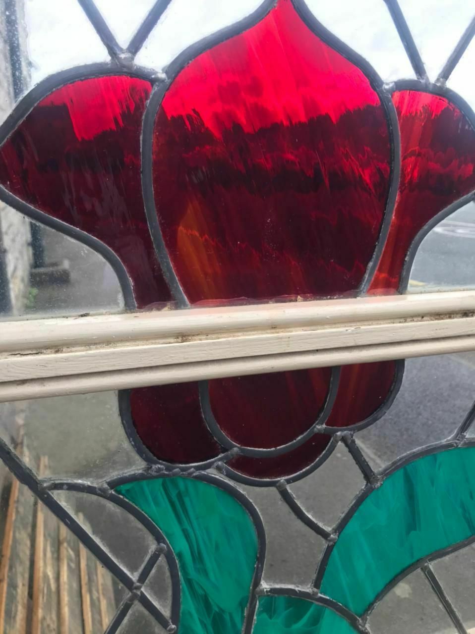 photo for sale Vintage Stained Glass French Doors