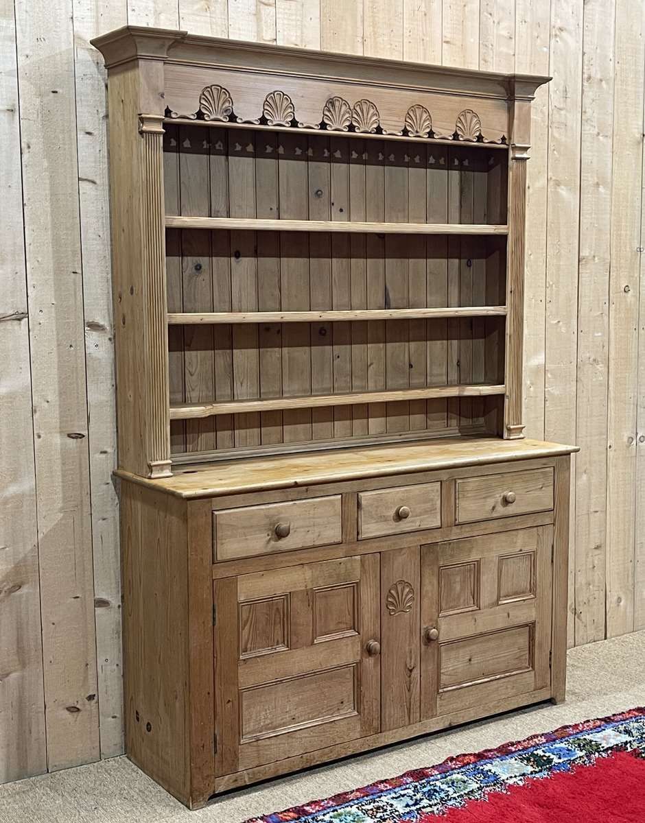 English Fir Dresser From The 1950s photo vintage