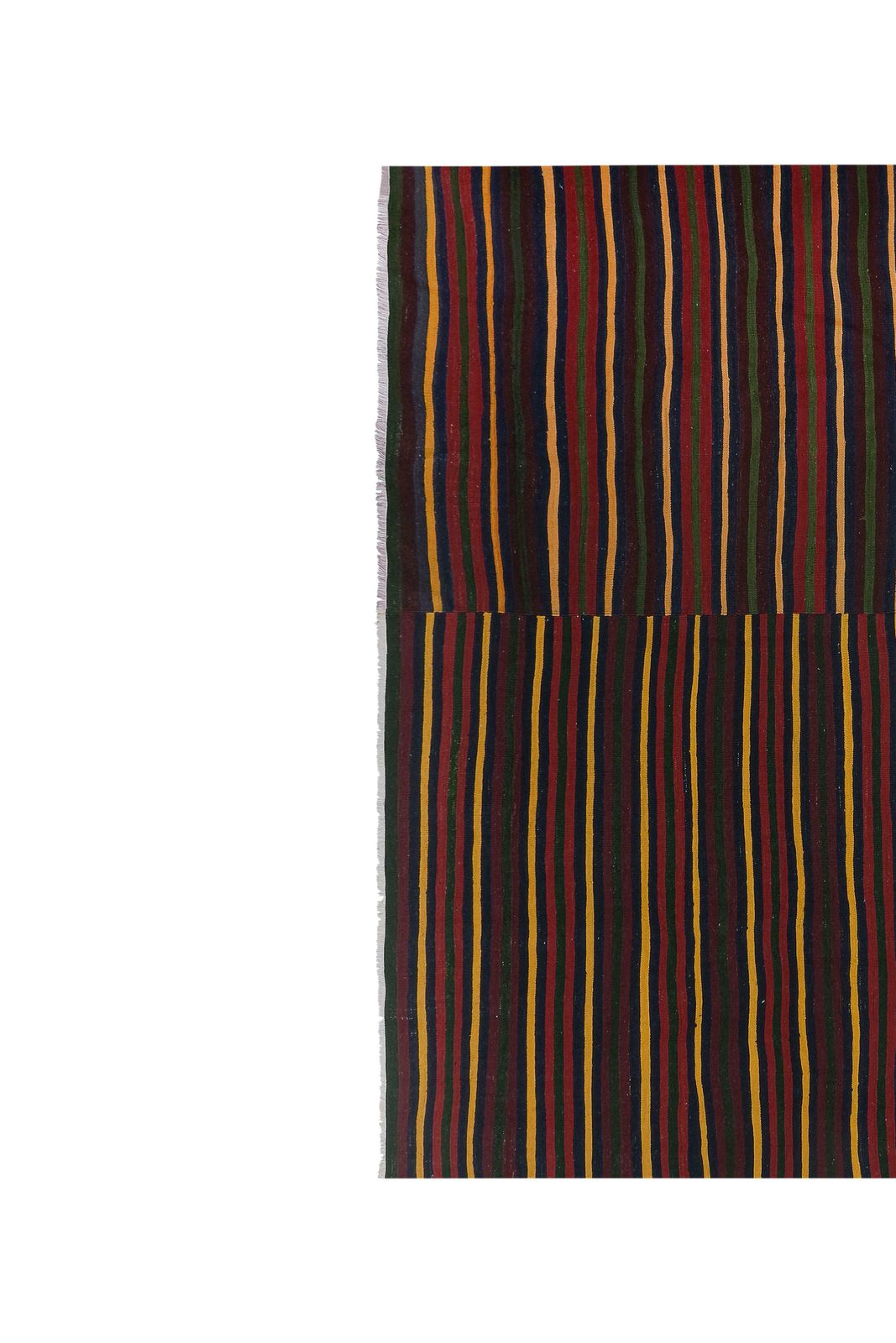 1960s Oversize Bohemian Striped Wool Kilim Rug photo furniture