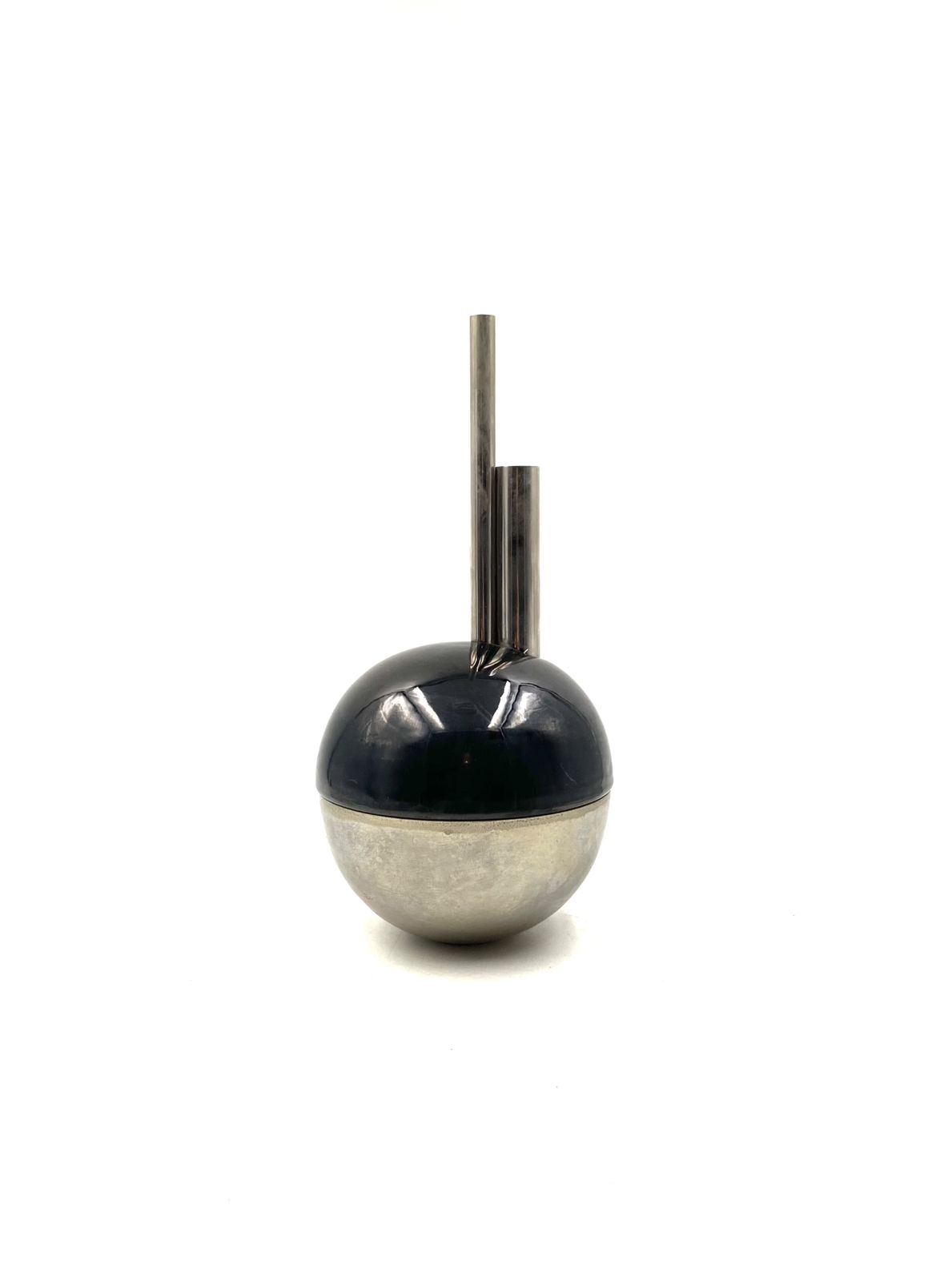Mario Bertozzi, Ceramic Spherical Vase, Marber Italy, 1970s photo furniture