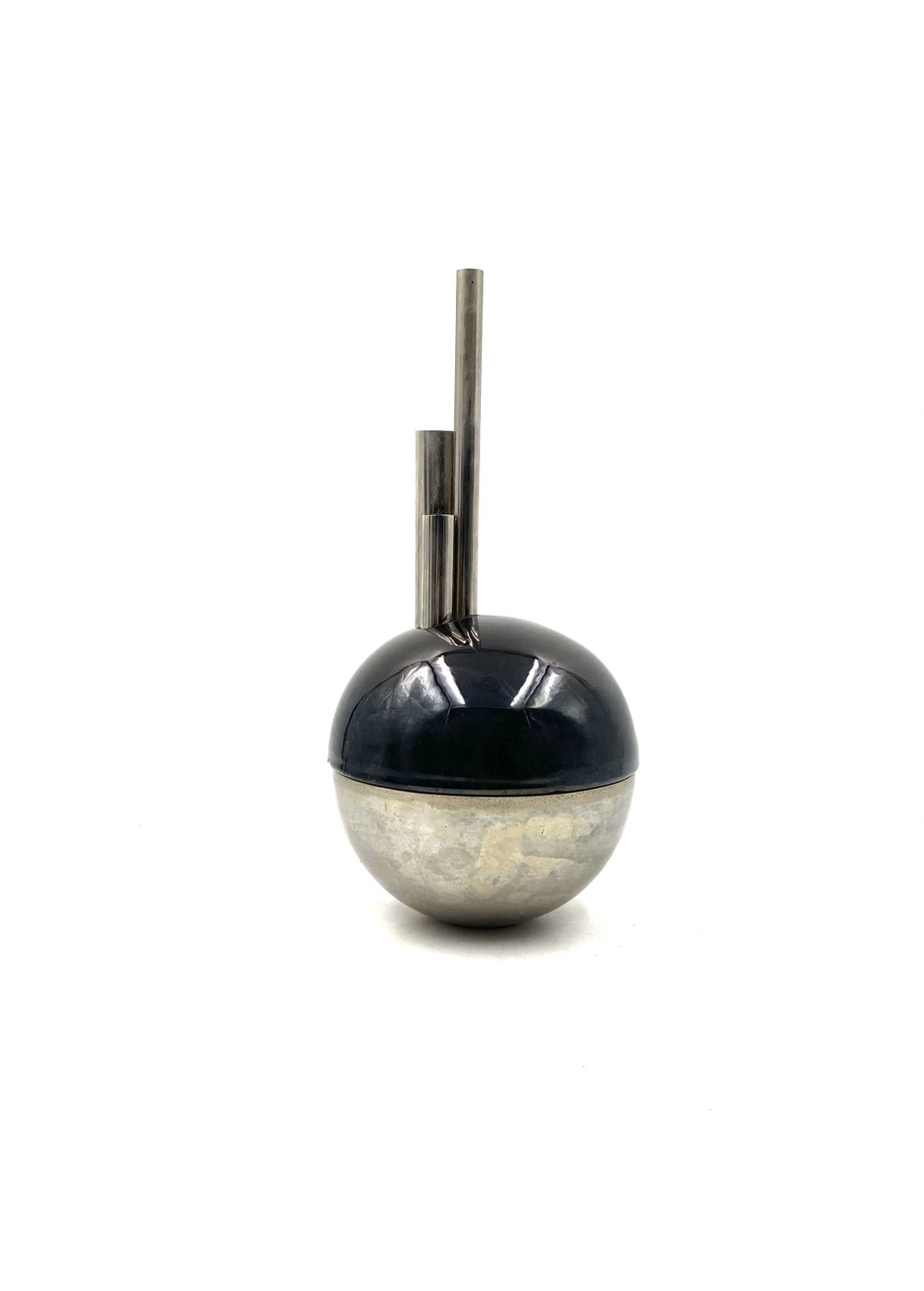 photo furniture Mario Bertozzi, Ceramic Spherical Vase, Marber Italy, 1970s