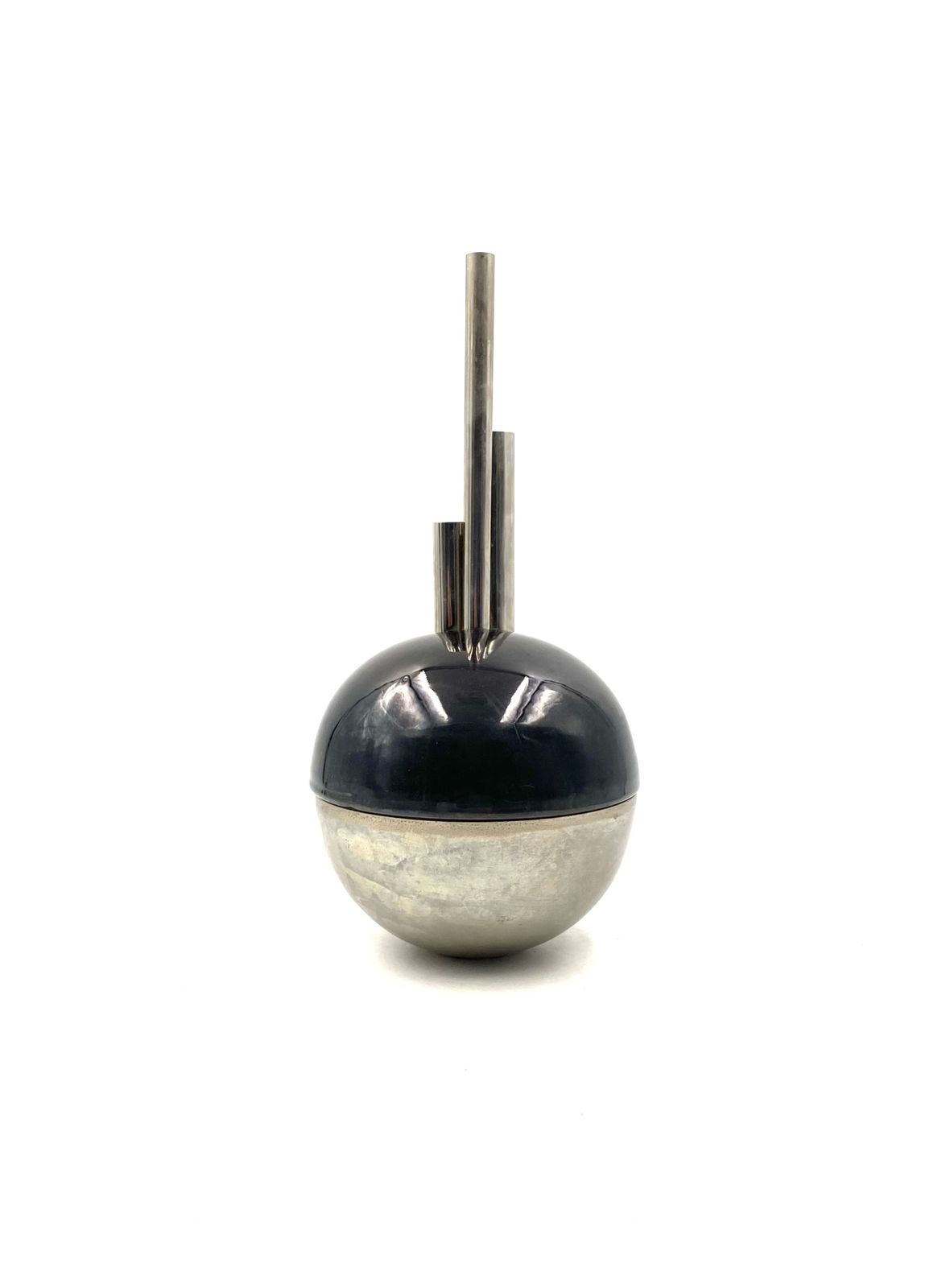 Home Decor Mario Bertozzi, Ceramic Spherical Vase, Marber Italy, 1970s photo