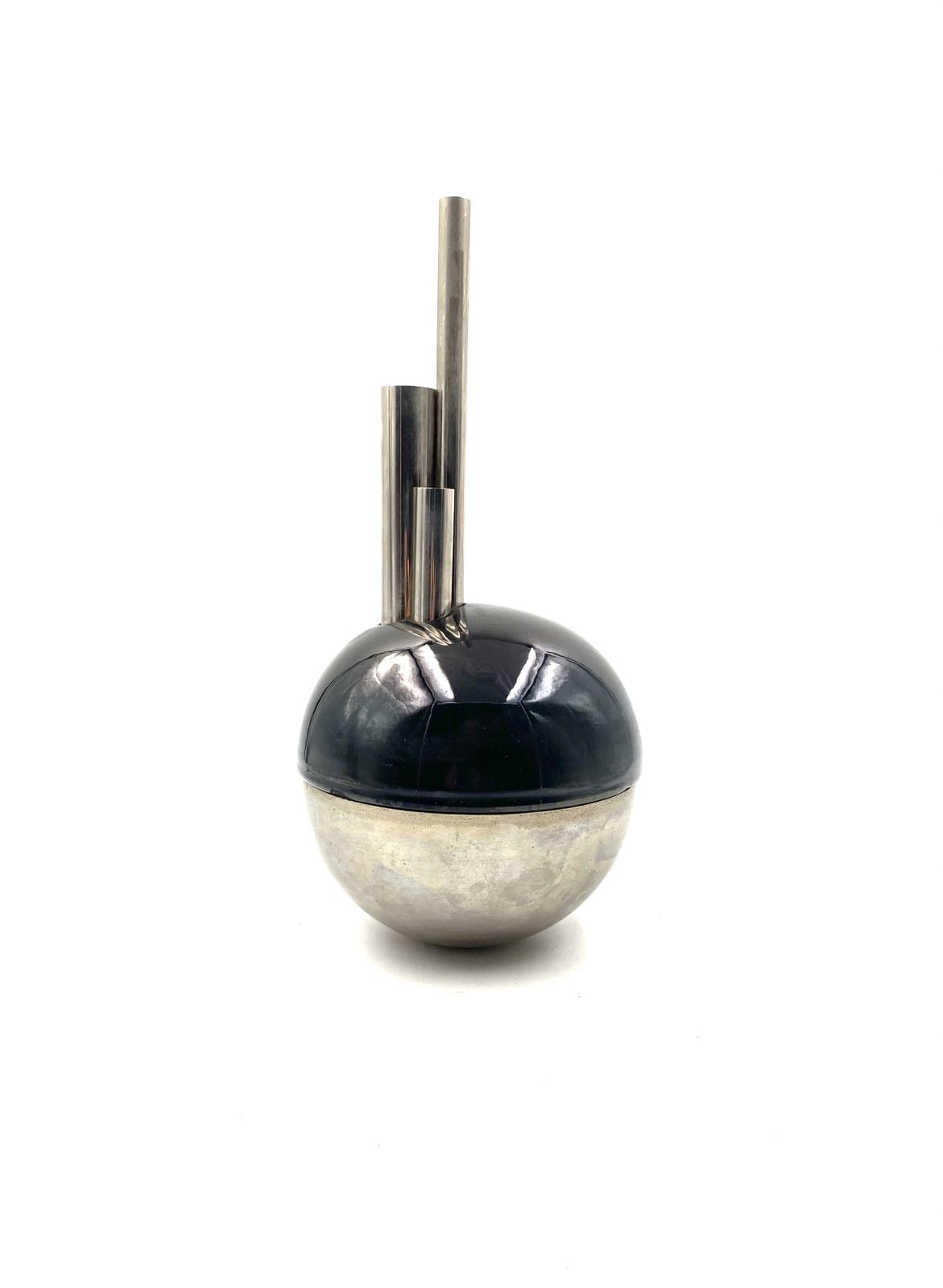 photo vintage Mario Bertozzi, Ceramic Spherical Vase, Marber Italy, 1970s