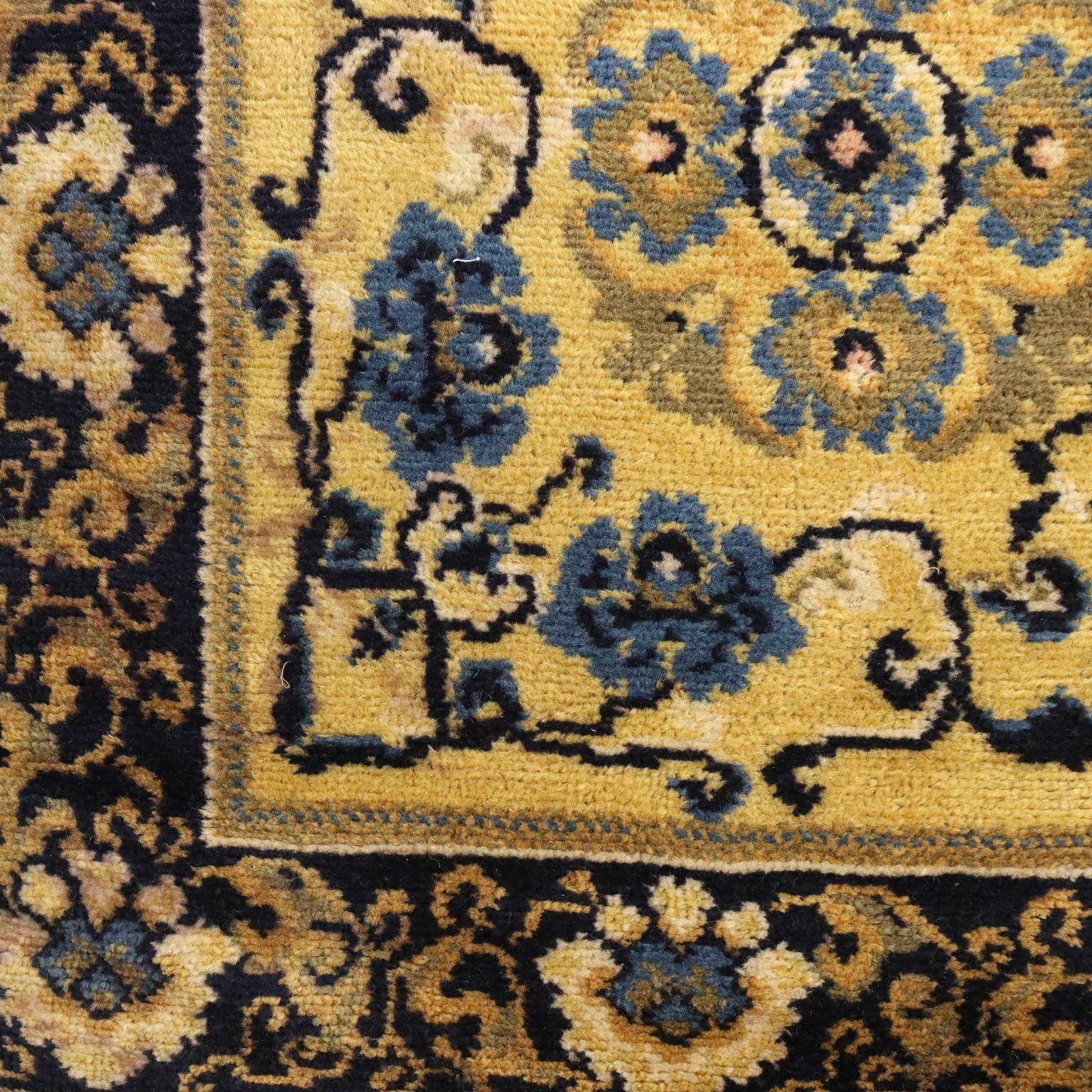 Antique Peking Carpet Cotton Wool Heavy Knot China 98 X 56 In photo 530.0