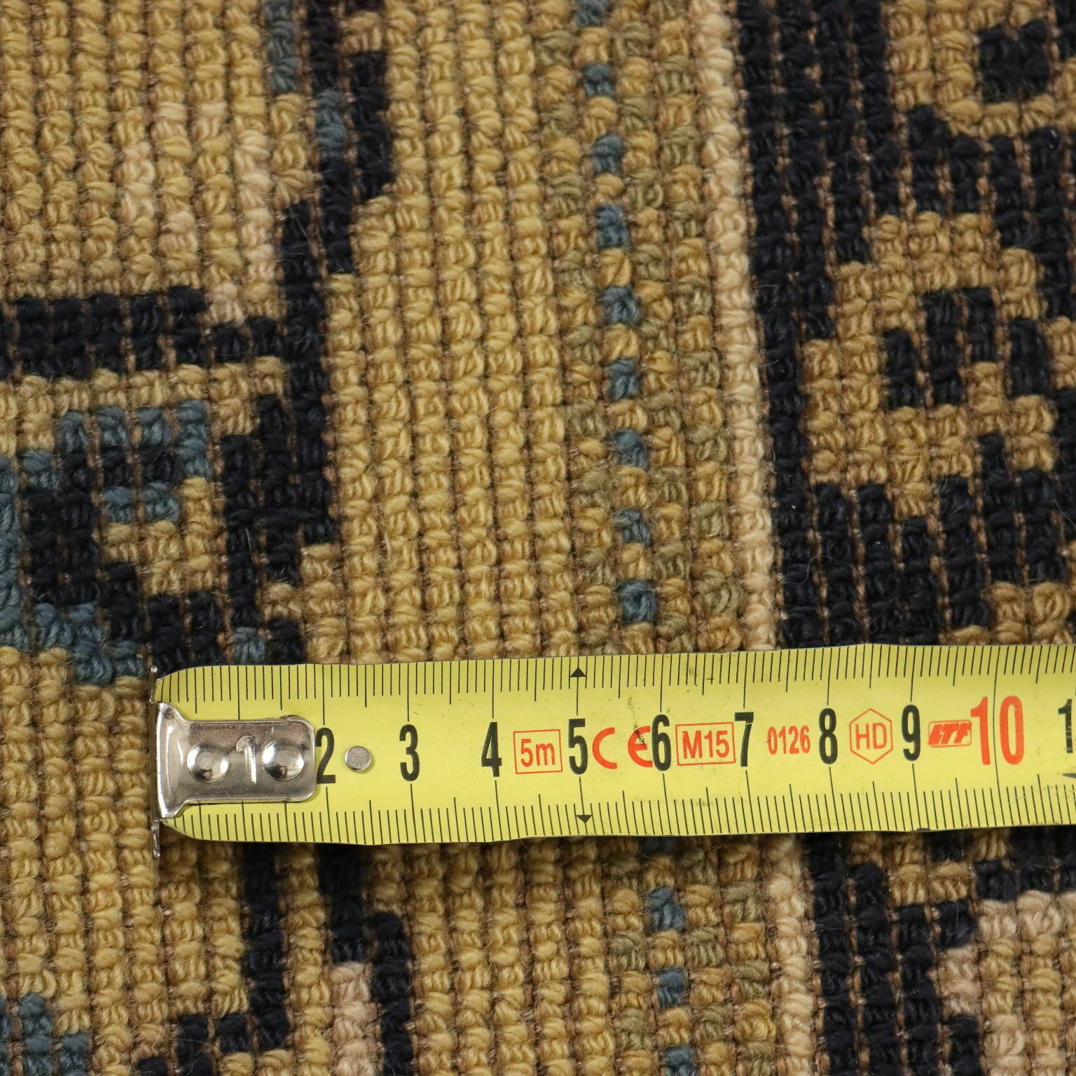 Textiles Antique Peking Carpet Cotton Wool Heavy Knot China 98 X 56 In photo