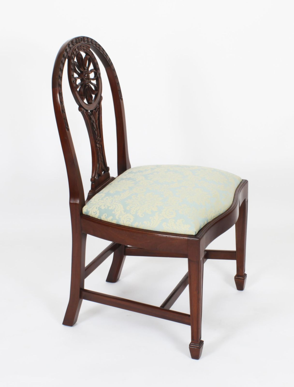 Set 10 English Mahogany Regency Dining Chairs Mid 20th Century photo Furniture