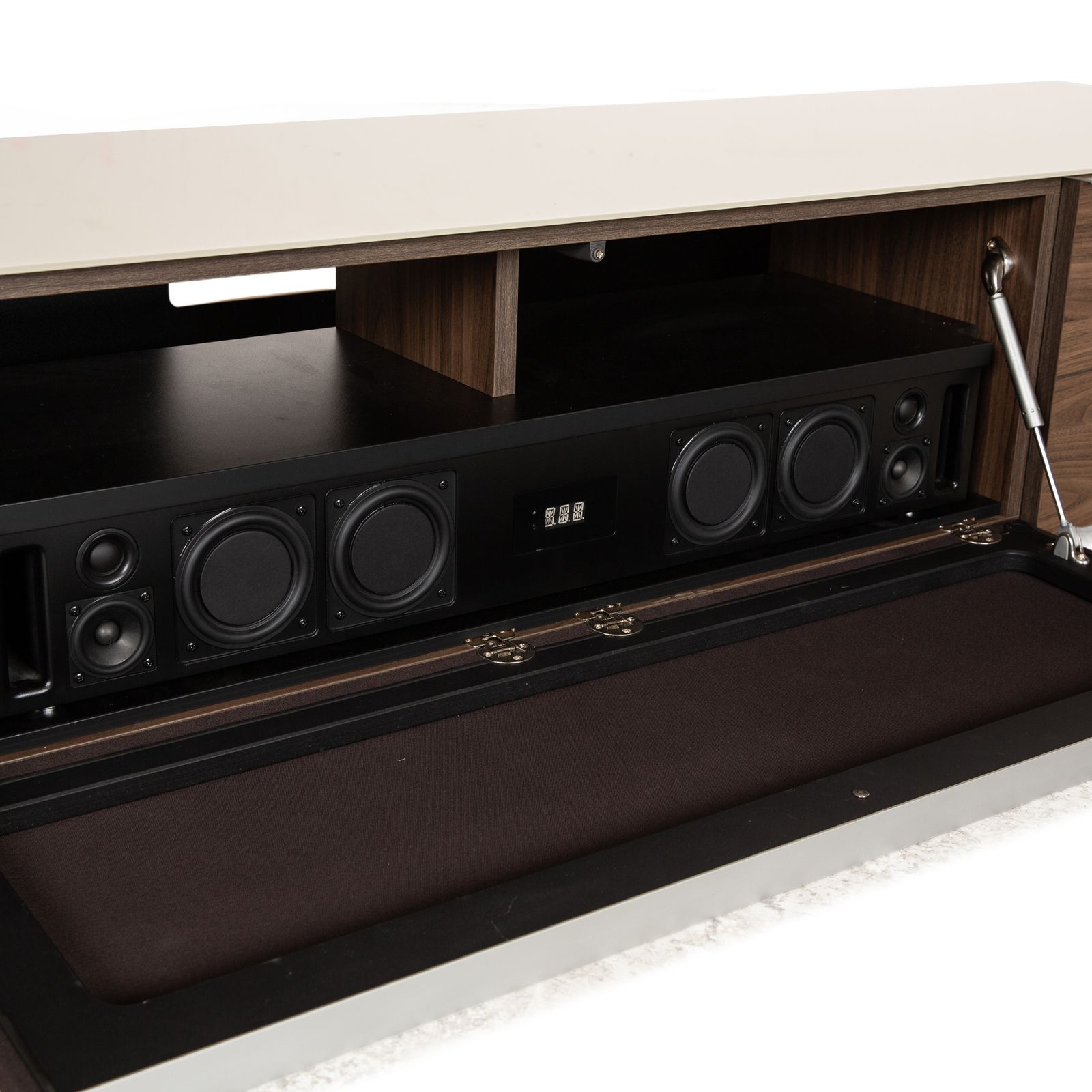 photo for sale Buffet TV Roche Bobois Tempo en bois brun