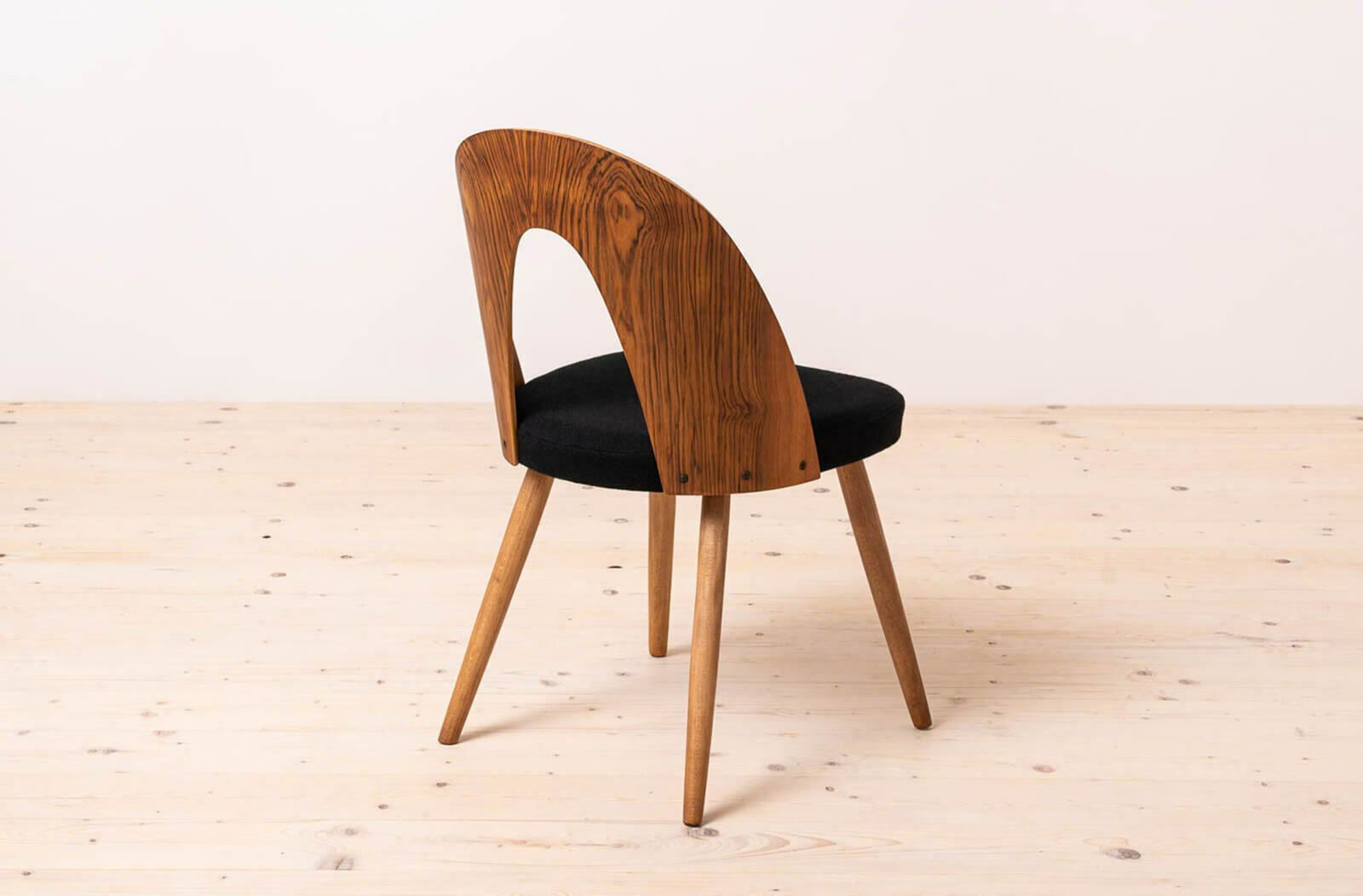 photo for sale Set Of 4 Midcentury Dining Chairs By Antonin šuman, Reupholstered In Kvadrat Fabric