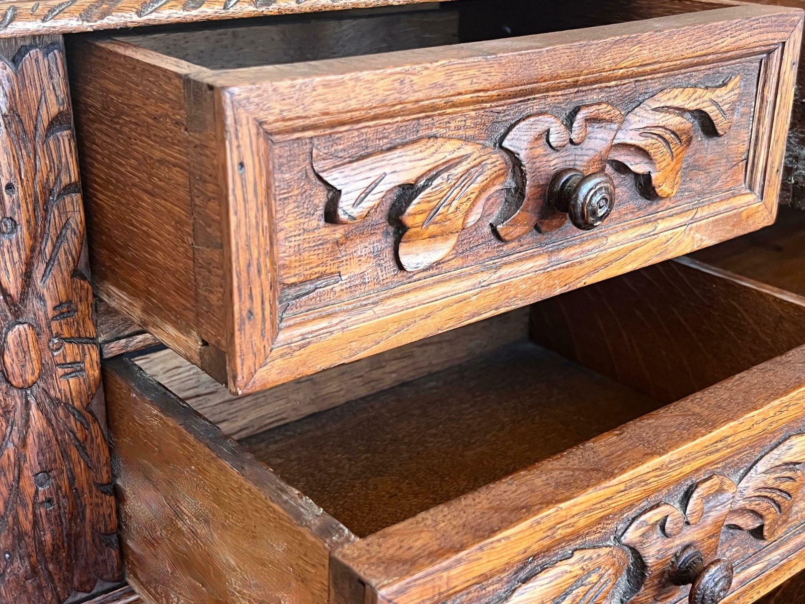 photo buy Table de bibliothèque ou bureau de style baroque espagnol en chêne, XIXe siècle