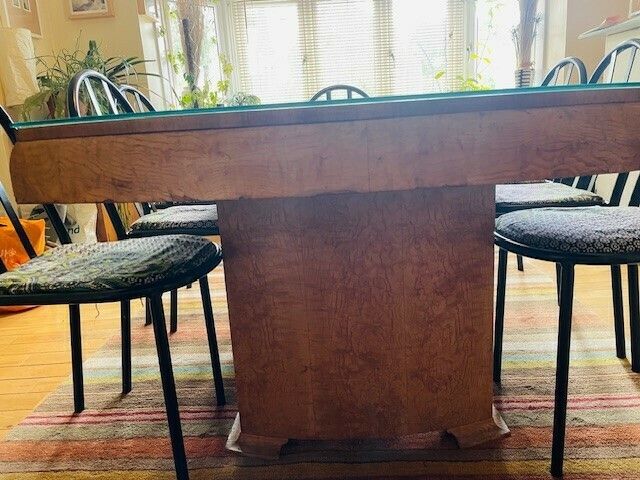 Beautiful Art Deco Burr Maple Table photo for sale