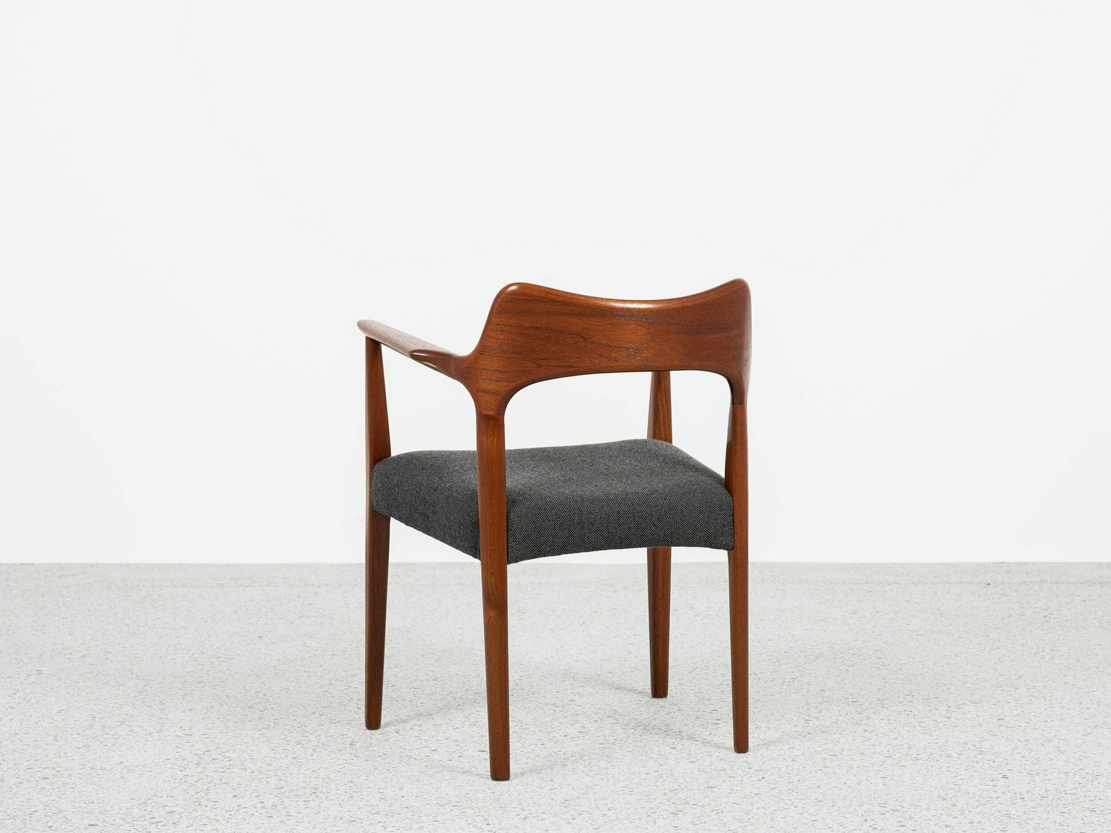 Midcentury Danish Chair With Armrests In Teak By Arne Hovmand Olsen For Mogens Kold 1960s photo furniture