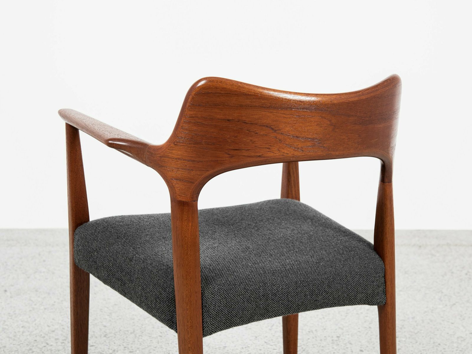 Midcentury Danish Chair With Armrests In Teak By Arne Hovmand Olsen For Mogens Kold 1960s photo 1974.0