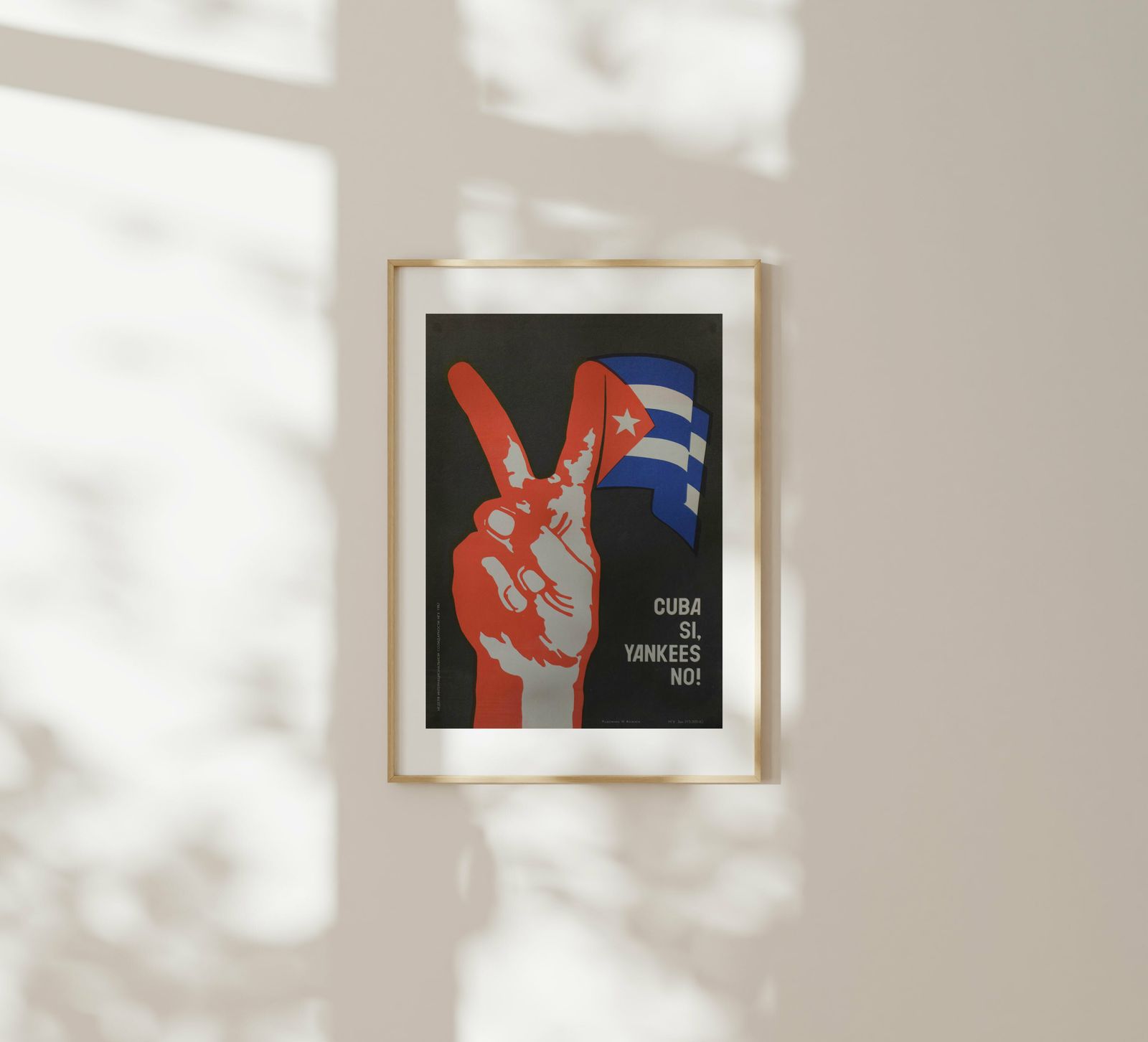 Cuba Yes, Yankees No!   Original Soviet Russian Poster | 1983 photo furniture