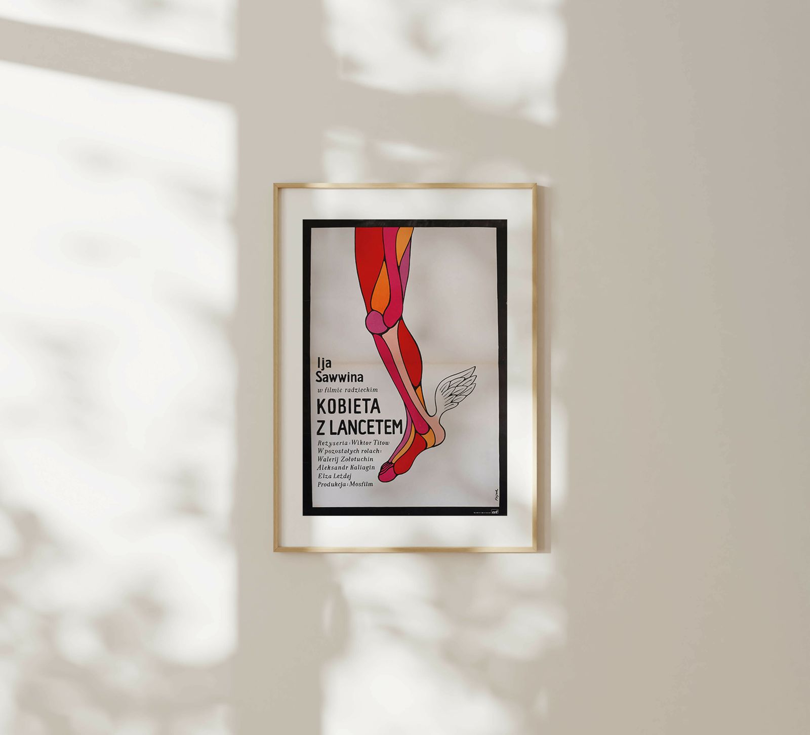 Woman With A Lancet   Original Poland Poster | 1973 photo furniture