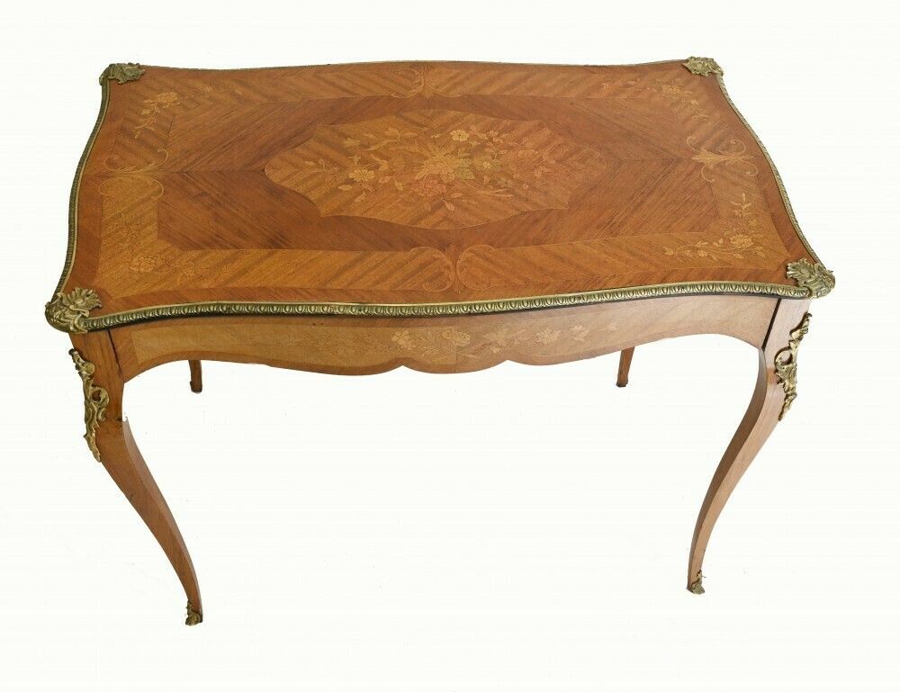 French Bureau Plat Desk Ladies Writing Table photo vinterior