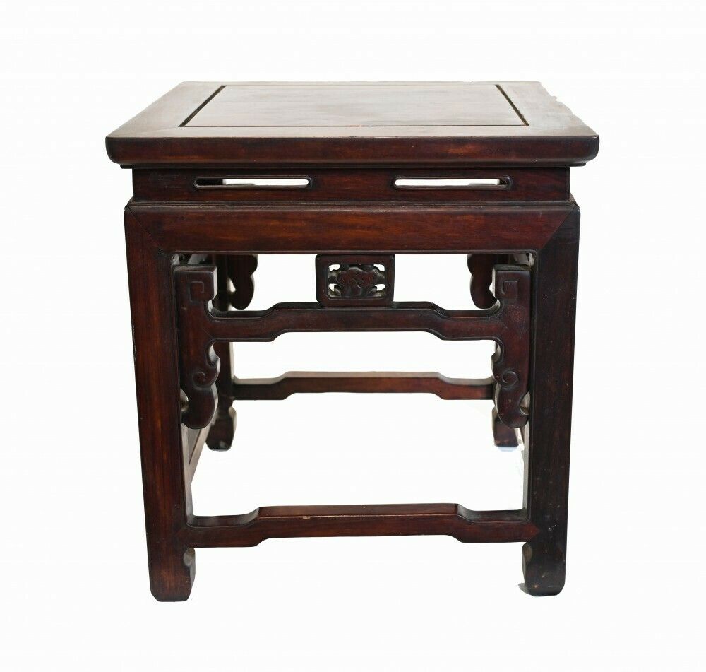 Chinese Hardwood Pedestal Stand Table 1930