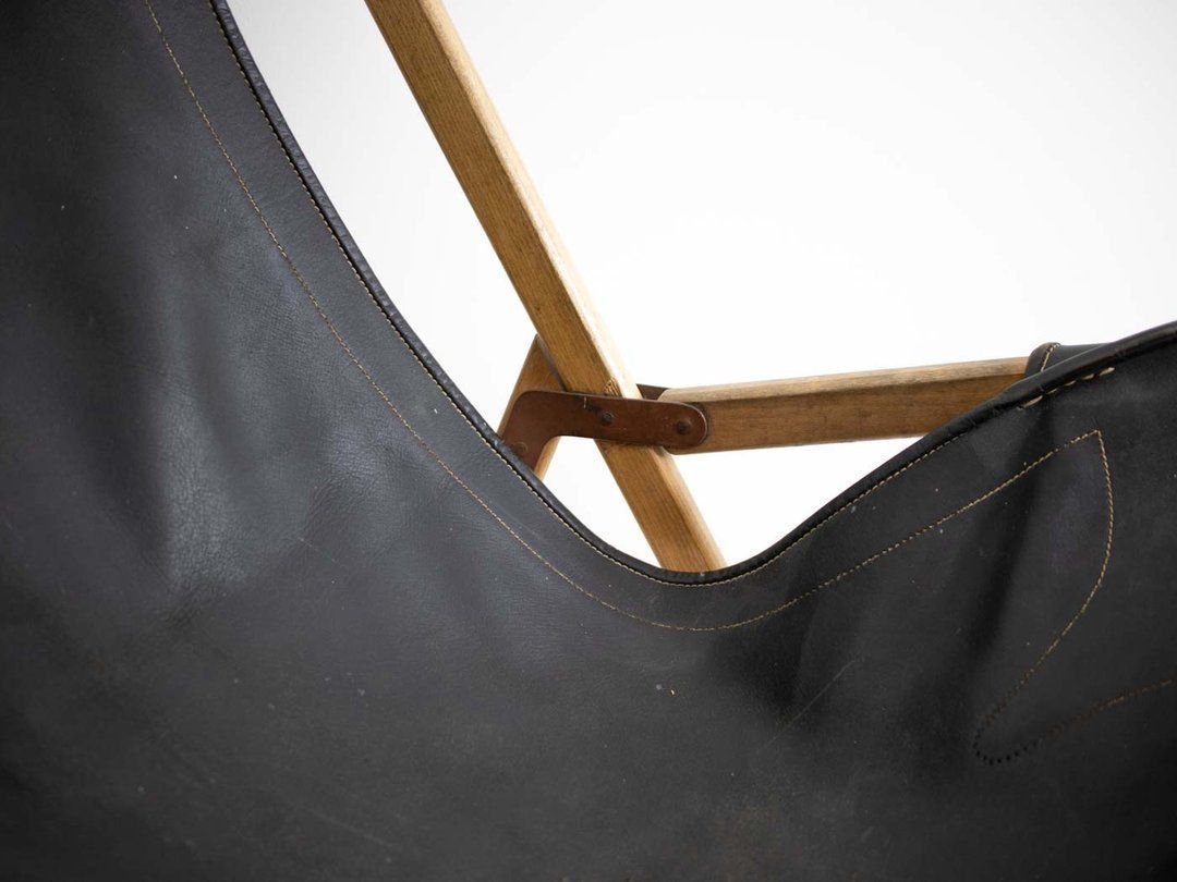 Original Tripolina Campaign Furniture Folding Chair By Joseph B. Fendy photo vintage