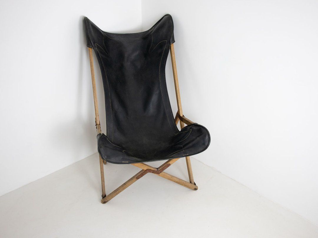 photo for sale Original Tripolina Campaign Furniture Folding Chair By Joseph B. Fendy