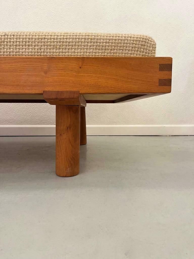 French Elm Daybed / Bench L09 By Pierre Chapo, France 1960 photo Furniture