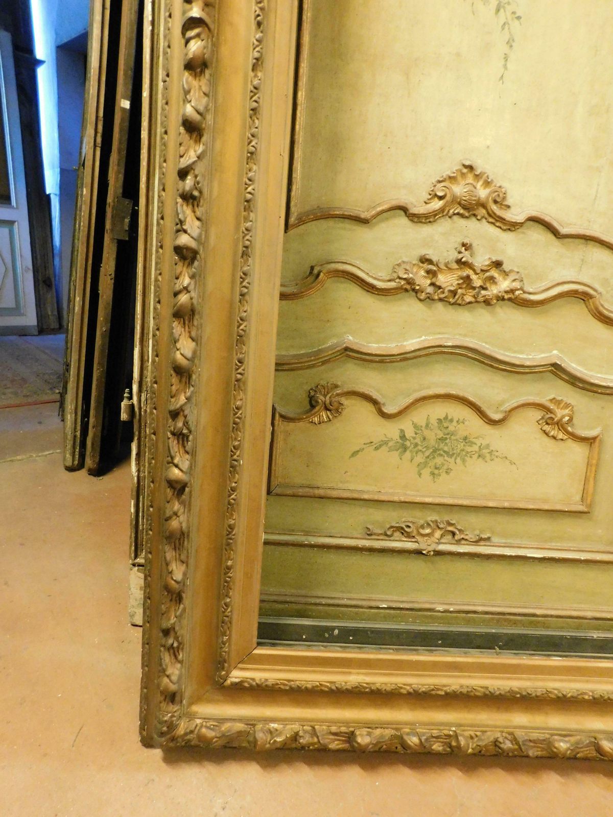 Large Papier Mâché Frame, For A Picture Or Mirror, Very Rich, Italy photo Home Decor