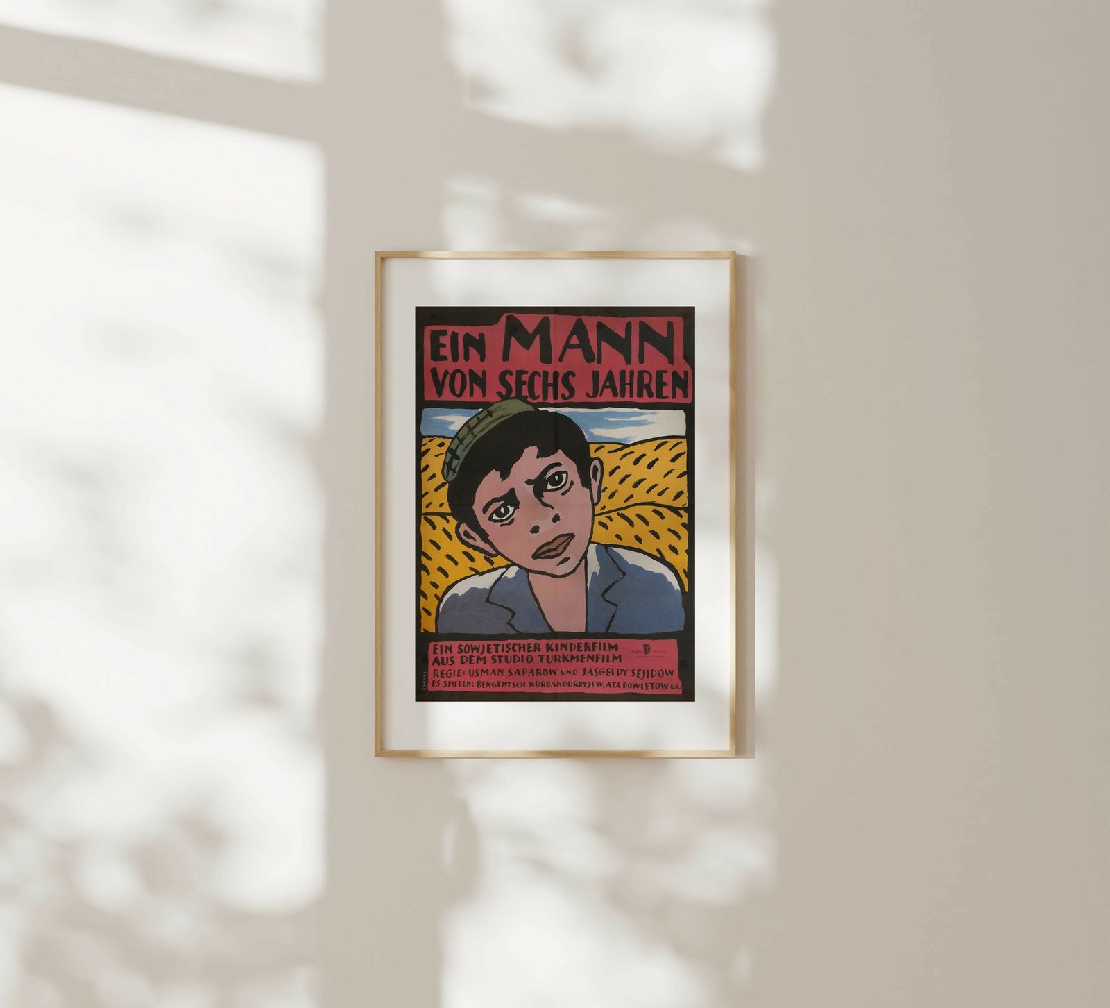 A Man Of Six Years   Original East Germany Poster | 1984 photo furniture