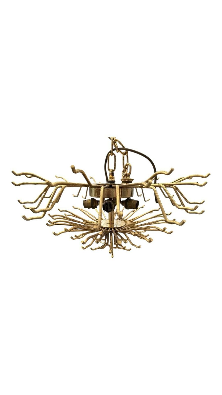 Pair Of C1960s Crystal Cascading Chandeliers By Venini photo for sale