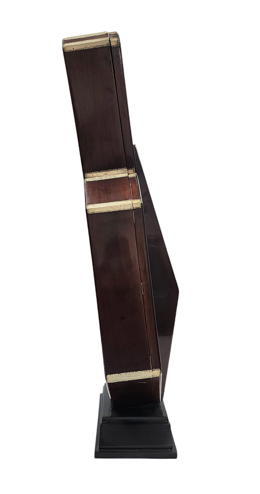 1930s Art Déco Wooden Cello Case Liquor Cabinet/Dry Bar With Shelves And Base, France photo 2800.0