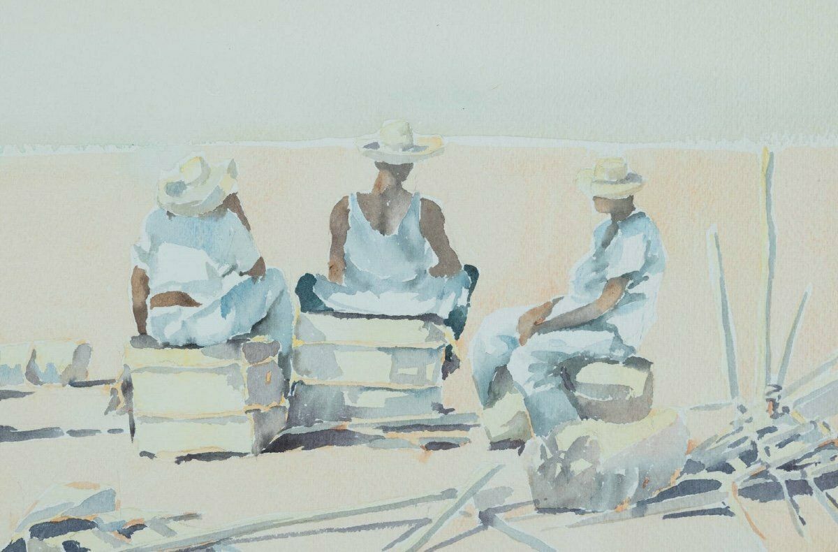 Dalva Duarte (Born 1949): People On The Beach, 1980 photo Art