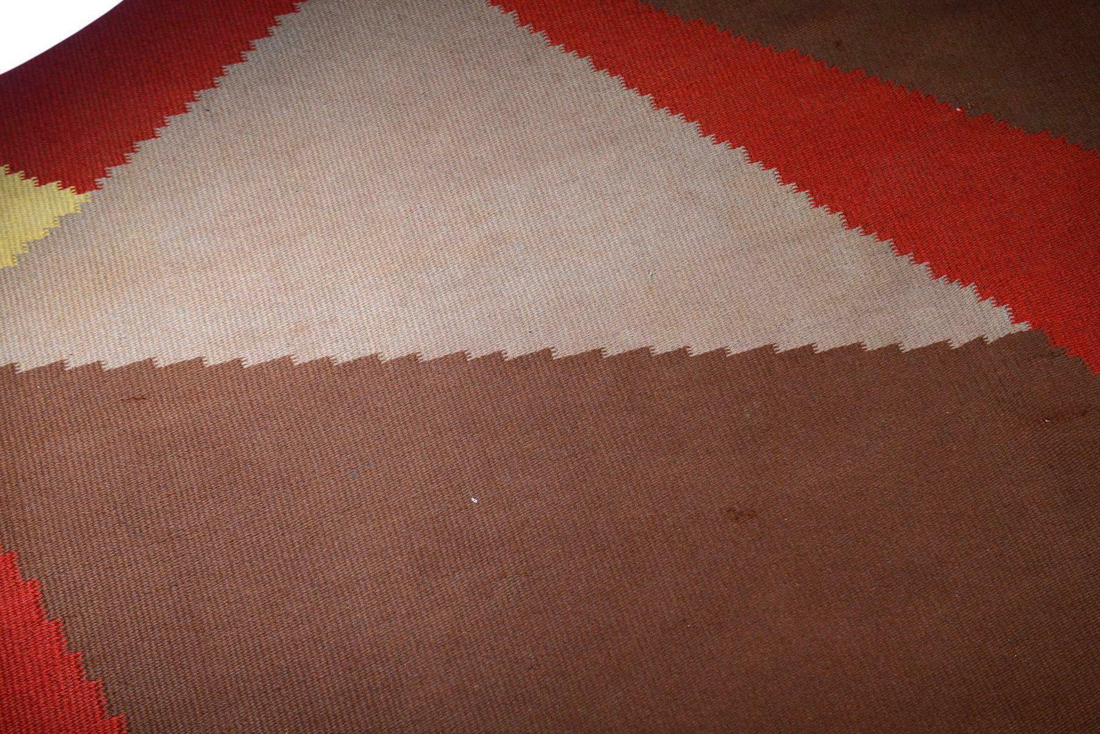 Mid Century Modern Geometric Carpet By Antonin Kybal, Mid Century Modern Geometric Rug, Vintage Rug, Modernist Rug, Modernist Carpet, photo vintage
