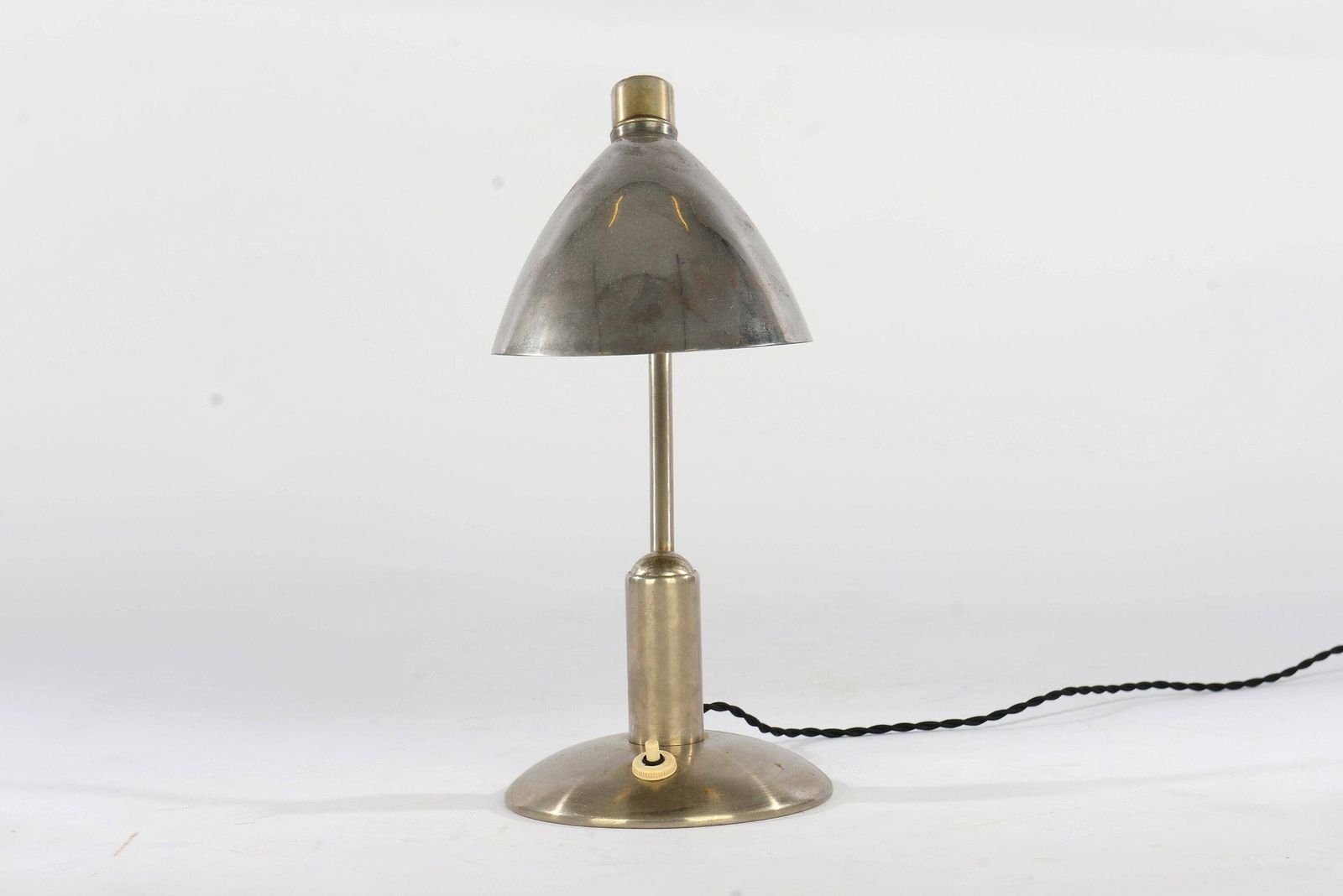 Bauhaus Functionalist Desk Lamp Type 5972 By Franta Anyz, 1930s – Adjustable Nickel Plated Brass, Perfect For Modern Interiors photo Lighting