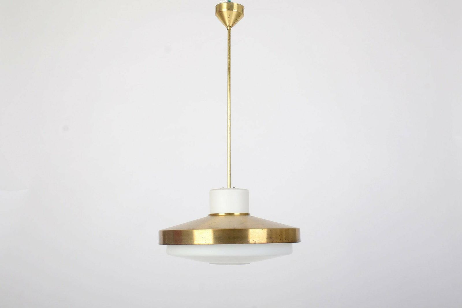 Mid Century Chandelier Napako, Mid Century Chandelier Glass. Ceiling Light, Retro Lighting