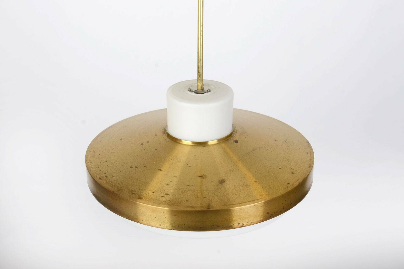 Mid Century Chandelier Napako, Mid Century Chandelier Glass. Ceiling Light, Retro Lighting photo vinterior