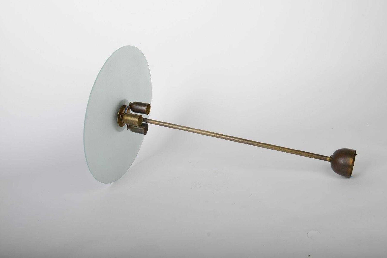 Bauhaus Functionalst Brass Chandelier By Franta Anyz, 1930s, Modernist Chandelier, Functionalist Lighting photo furniture
