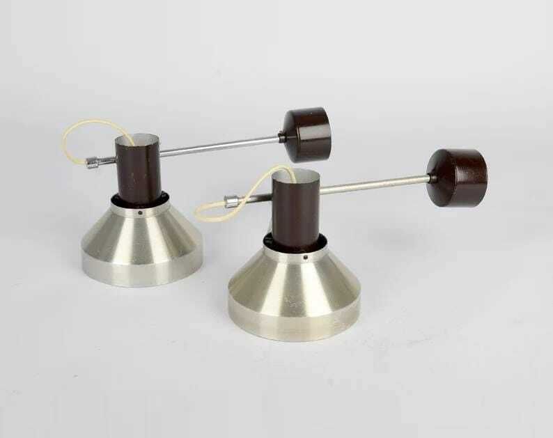 Mid Century Wall Lamps By Josef Hurka For Napako, 1970s, Set Of 2, Mid Century Scones