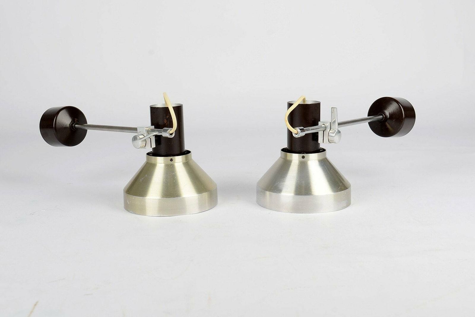 Mid Century Wall Lamps By Josef Hurka For Napako, 1970s, Set Of 2, Mid Century Scones photo Lighting