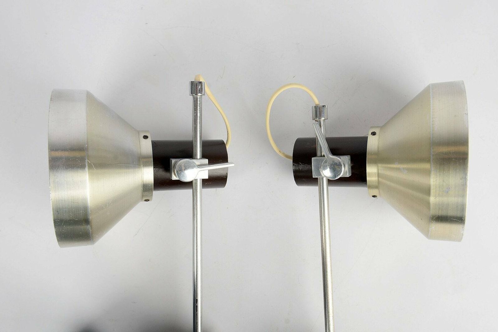 Mid Century Wall Lamps By Josef Hurka For Napako, 1970s, Set Of 2, Mid Century Scones photo buy