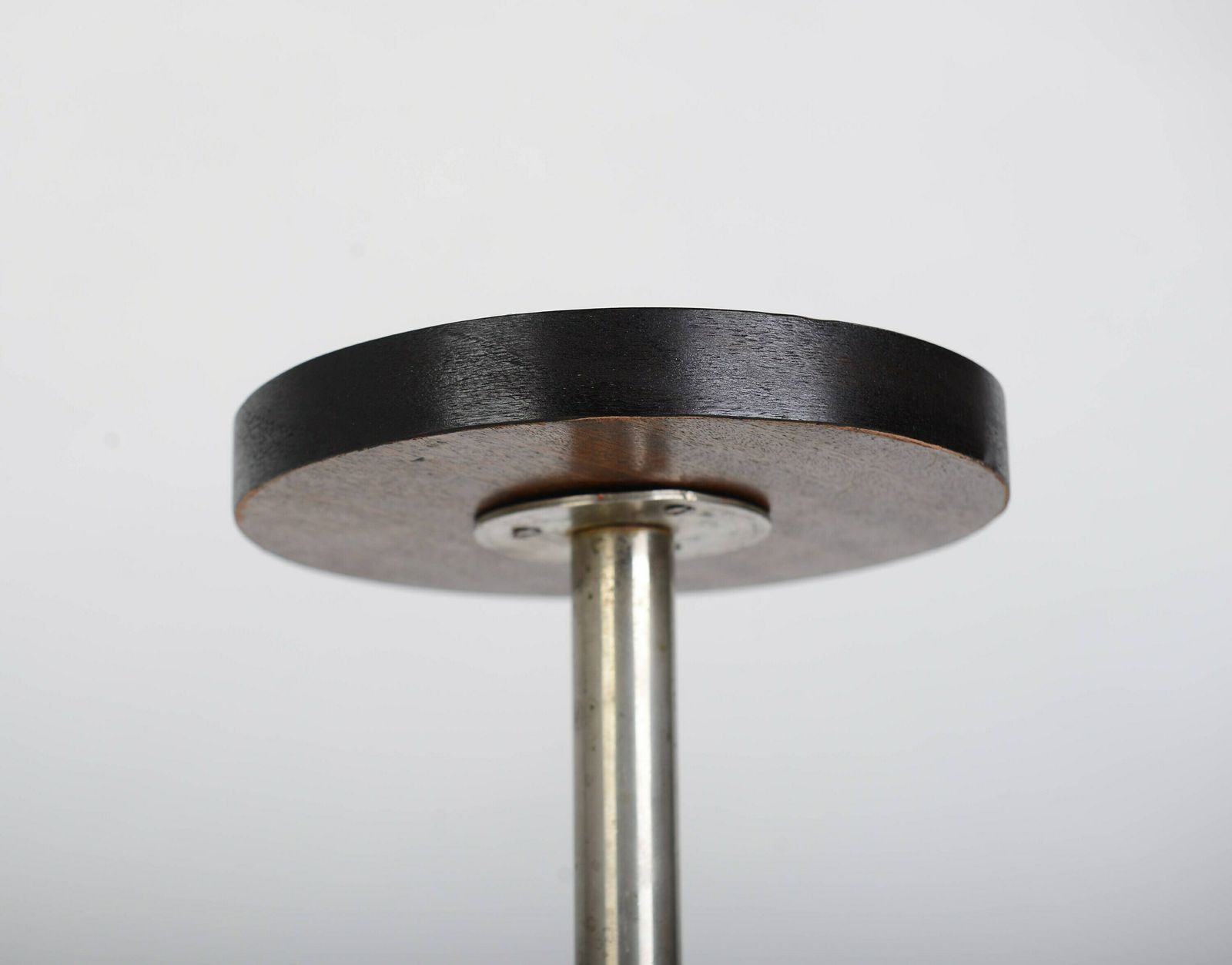 Bauhaus Flower Stand By Halabala, 1930s – Nickel Plated Brass And Lacquered Base, Perfect For Modernist Homes, Thonet Style photo buy
