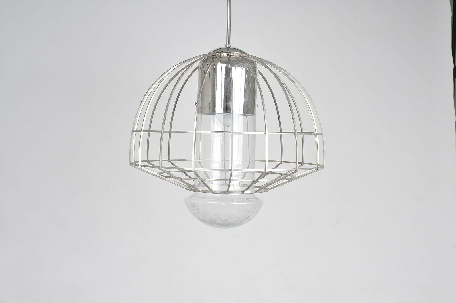 Mid Century Chandelier, Mid Century Glass Chandelier. Ceiling Light, Retro Lighting photo furniture