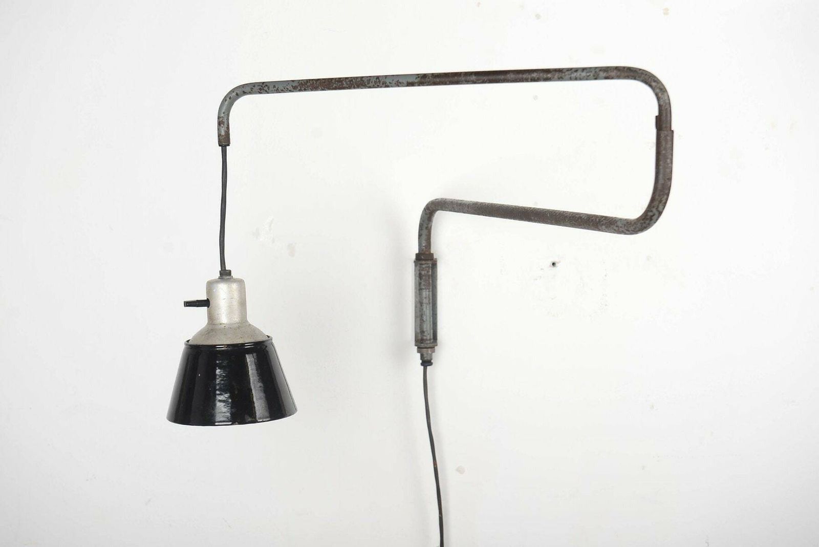 Bauhaus Industrial Wall Lamp Kandem 830, 1930s – Adjustable Metal Design By Heinrich Siegfried Bormann, Bauhaus Task Lamp, Design Icon