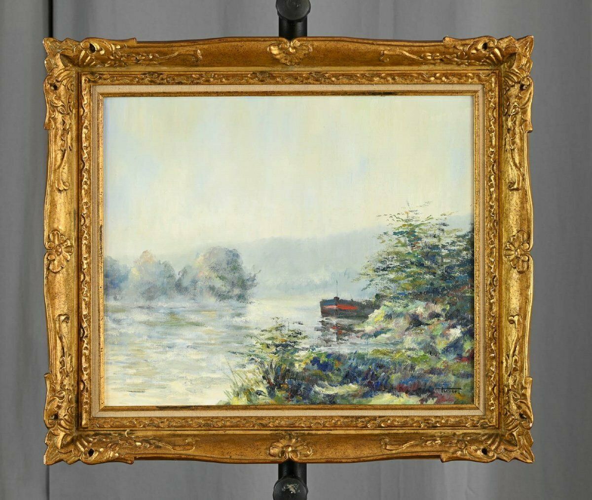 Robert Tuffier (1929 2005): Banks Of The Seine Near Les Andelys, 1971 photo furniture