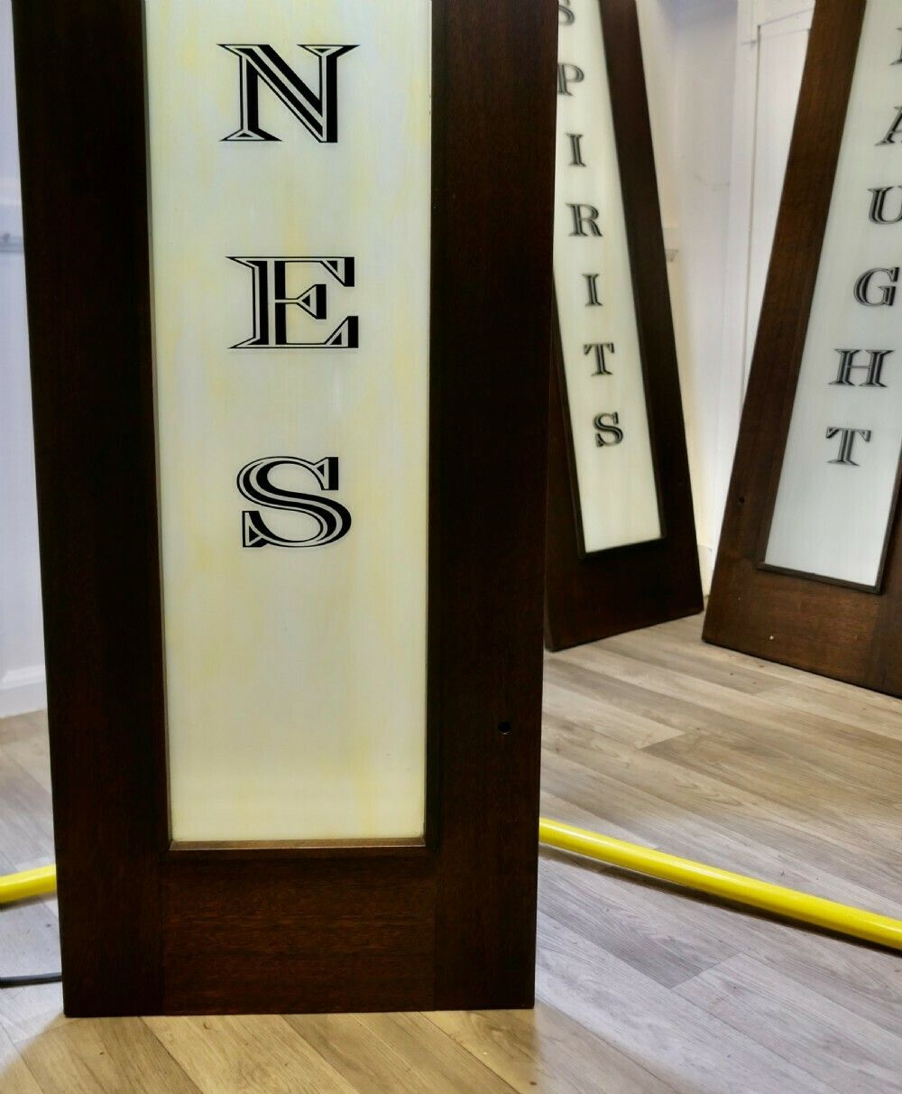 Full Length Opaline Glass Bar Sign, Wines photo 1500.0