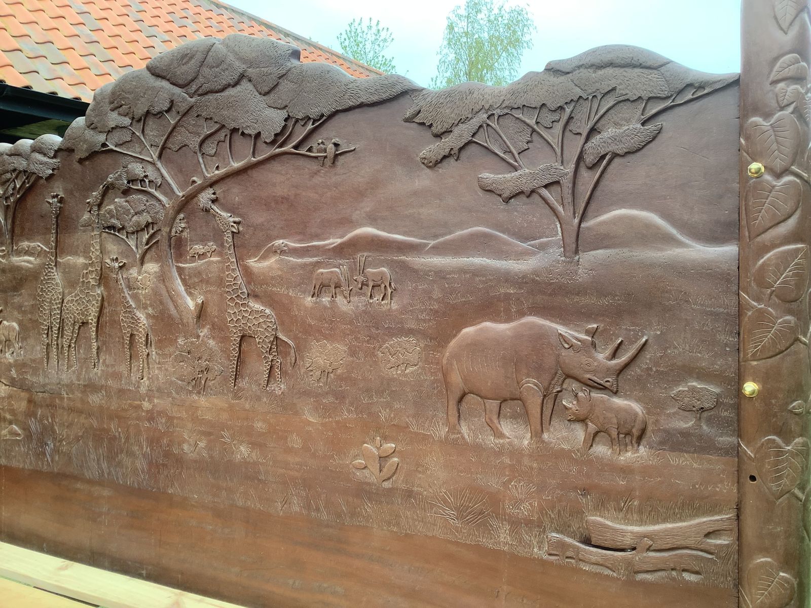 African Hand Carved Bed photo furniture