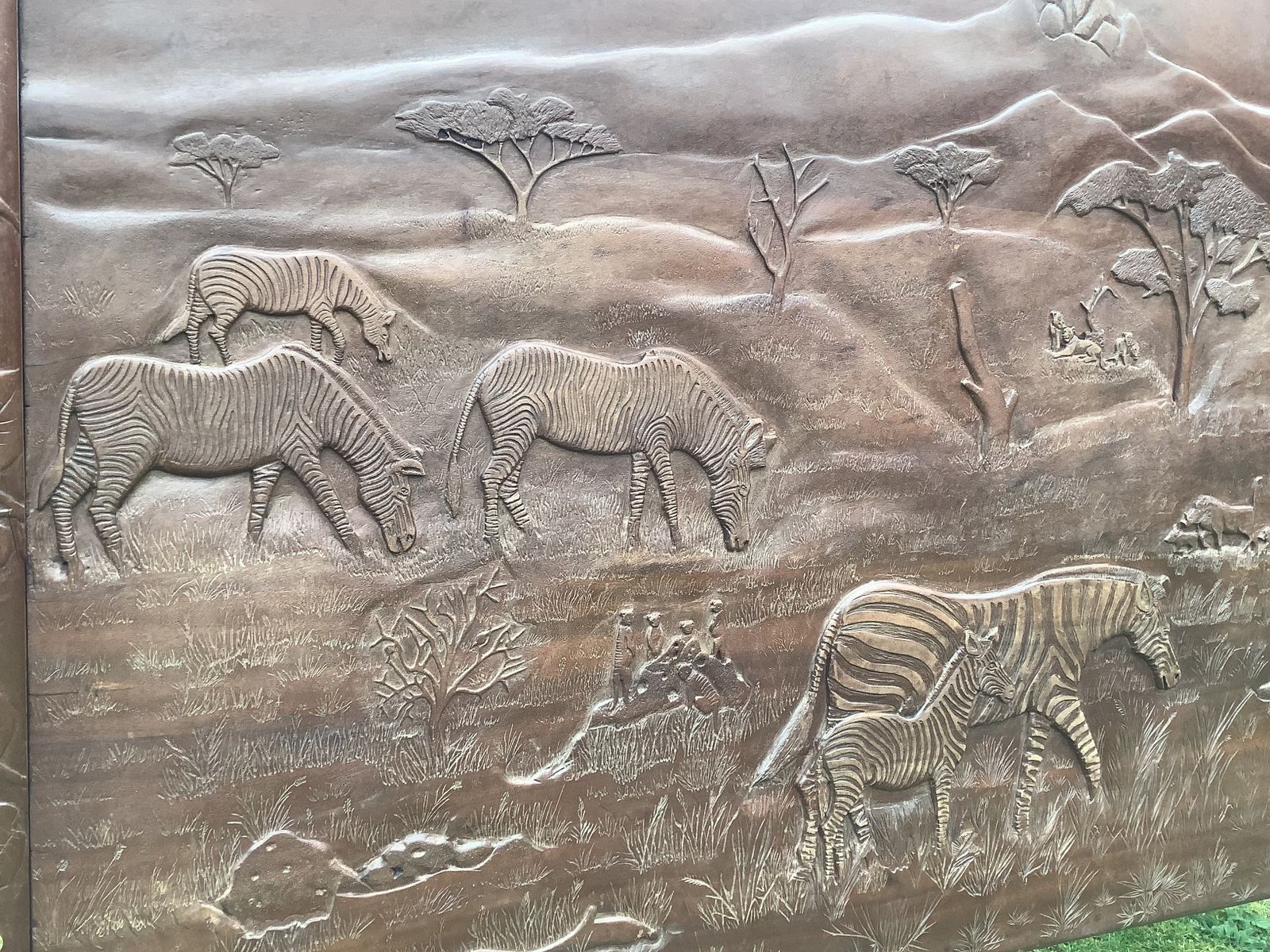 Furniture African Hand Carved Bed photo