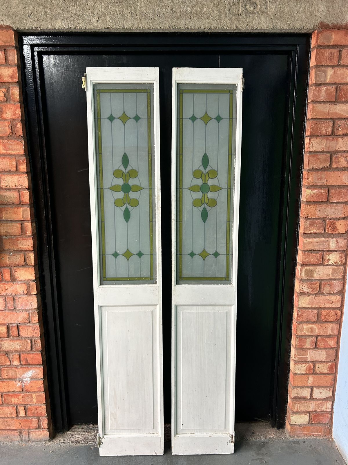 6 Mid Century Reclaimed French Doors   Wood And Glass Inserts (3 Pairs   Can Be Sold Separately) photo furniture