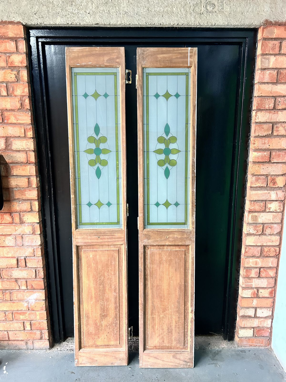 6 Mid Century Reclaimed French Doors   Wood And Glass Inserts (3 Pairs   Can Be Sold Separately) photo Home Fixtures